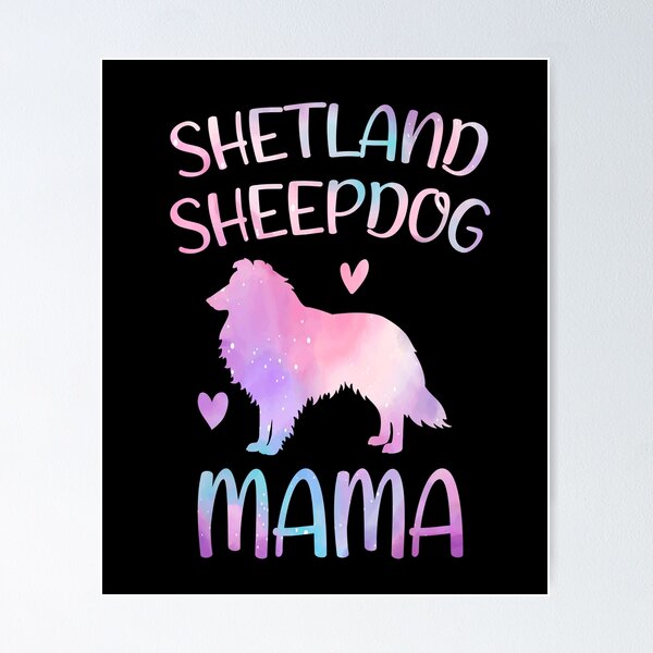 Item preview, Shetland sheepdog Dog Mama Mom Watercolor, Shetland sheepdog dog Mama mother, Shetland sheepdog Owner Mom Chritmas Birthday Gift designed and sold by xlnv.