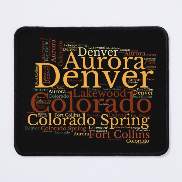 Item preview,  Colorado Map and Cities  designed and sold by labatchino10.