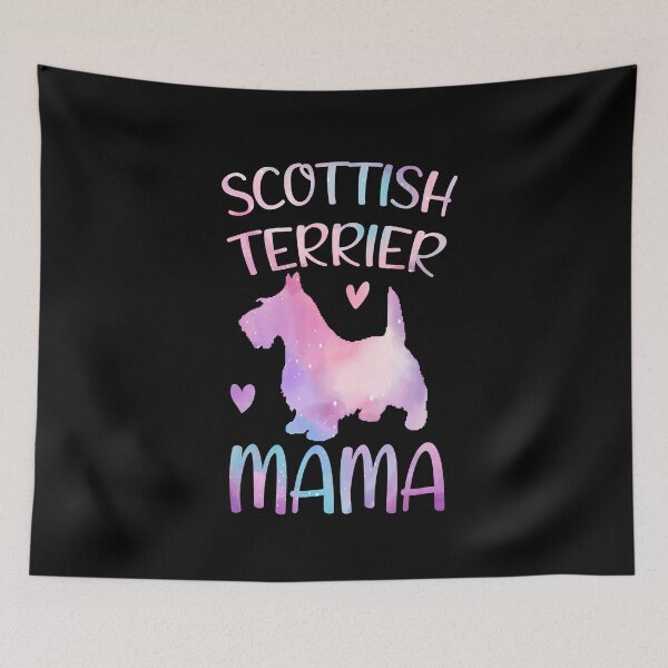 Item preview, Scottish terrier Dog Mama Mom Watercolor, Scottish terrier dog Mama mother, Scottish terrier Owner Mom Chritmas Birthday Gift designed and sold by xlnv.