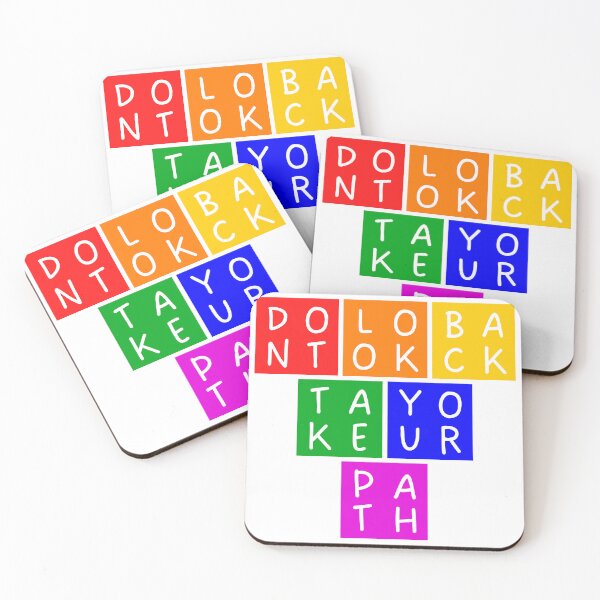 Item preview, Don't look back, take your path - Upside down Pyramid - Basic colors designed and sold by RainbowWordLand.