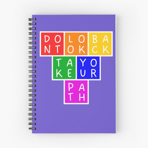 Item preview, Don't look back, take your path - Upside down Pyramid - Basic colors designed and sold by RainbowWordLand.