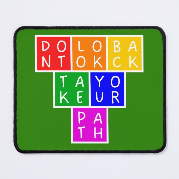 Item preview, Don't look back, take your path - Upside down Pyramid - Basic colors designed and sold by RainbowWordLand.