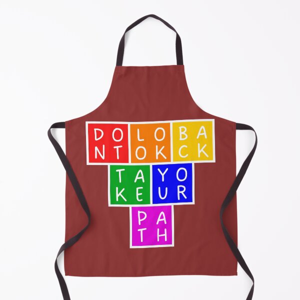 Item preview, Don't look back, take your path - Upside down Pyramid - Basic colors designed and sold by RainbowWordLand.