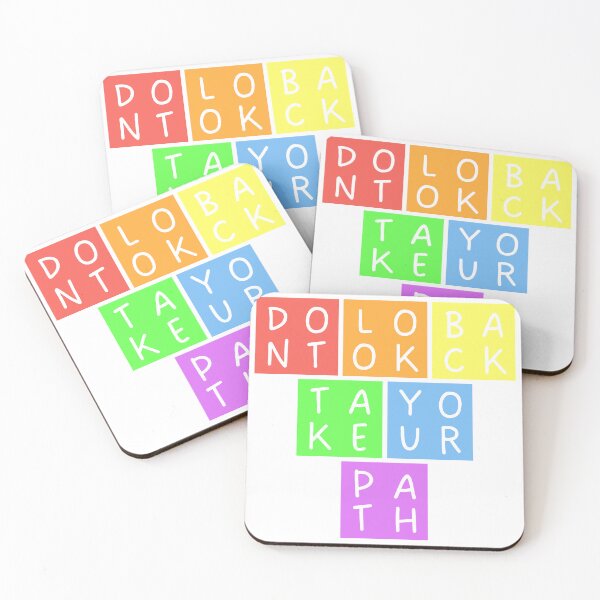 Item preview, Don't look back, take your path - Upside down Pyramid - Pastel colors designed and sold by RainbowWordLand.