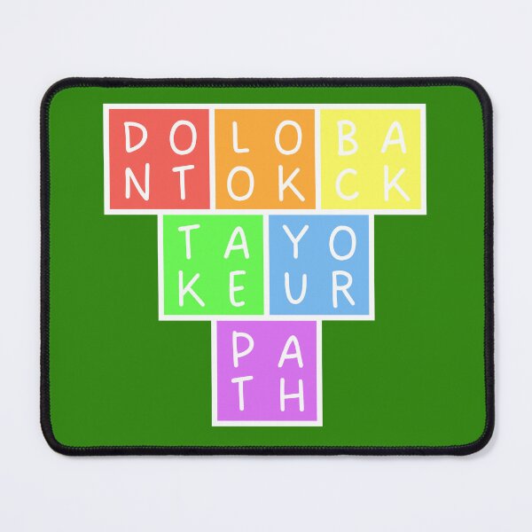 Item preview, Don't look back, take your path - Upside down Pyramid - Pastel colors designed and sold by RainbowWordLand.