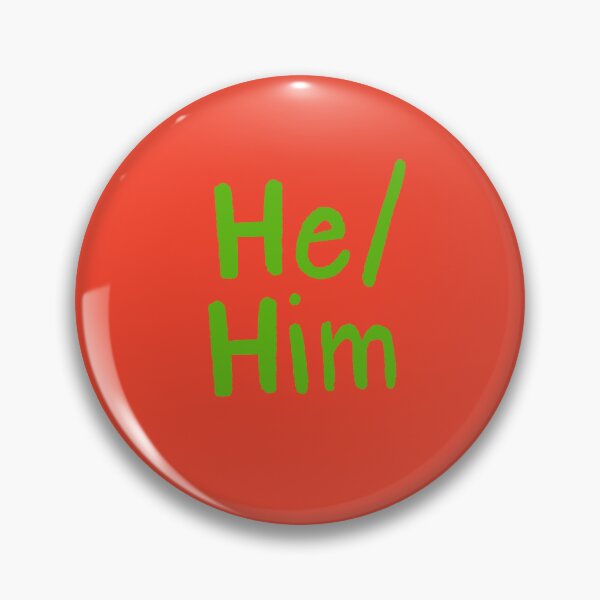 Item preview, Red He/Him (Green Text) designed and sold by Smoltsuki.