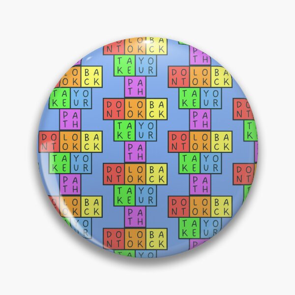 Item preview, Don't look back, take your path - Upside down Pyramid - Pastel colors - Gray text designed and sold by RainbowWordLand.