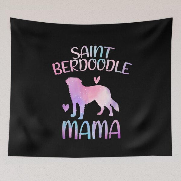 Item preview, Saint berdoodle Dog Mama Mom Watercolor, Saint berdoodle dog Mama mother, Saint berdoodle Owner Mom Chritmas Birthday Gift designed and sold by xlnv.
