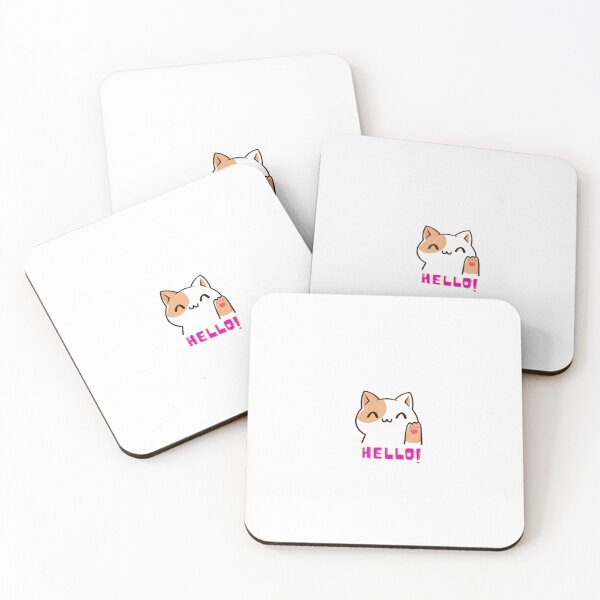 Item preview, Chat mignon dit bonjour - chat designed and sold by Dittery.