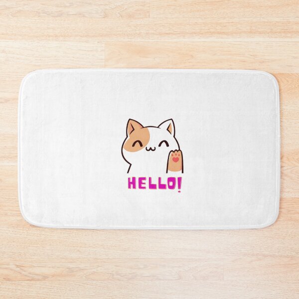 Item preview, Chat mignon dit bonjour - chat designed and sold by Dittery.