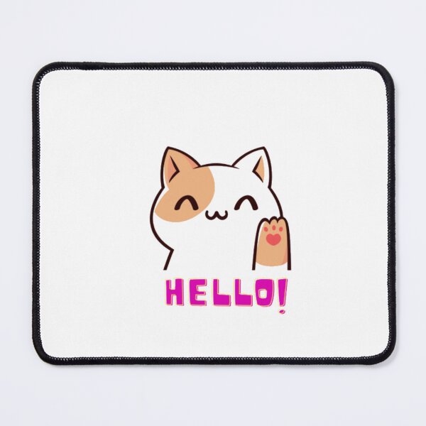 Item preview, Chat mignon dit bonjour - chat designed and sold by Dittery.