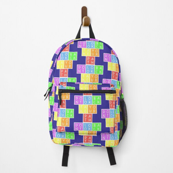 Item preview, Don't look back, take your path - Upside down Pyramid - Pastel colors - Violet to red designed and sold by RainbowWordLand.