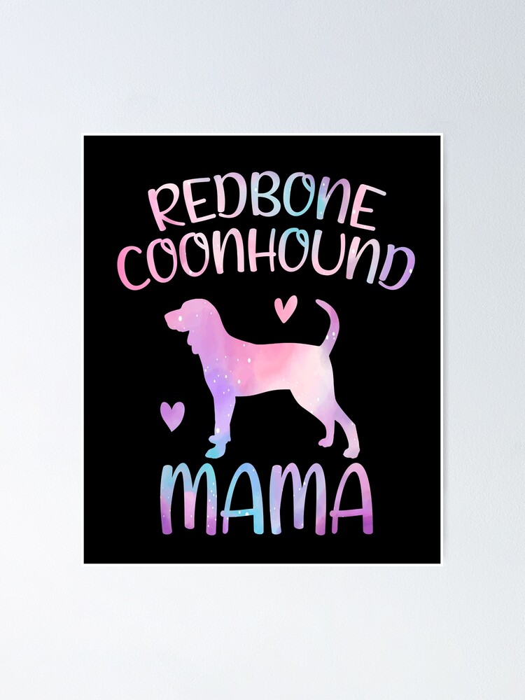 Funny Redbone Coonhound Mom T-Shirt Dog Mother's Day Gift