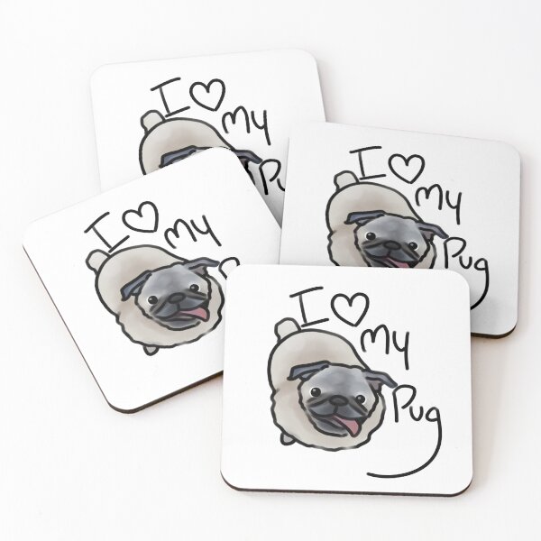Item preview, I Heart my Pug designed and sold by DoggyDoodles-.
