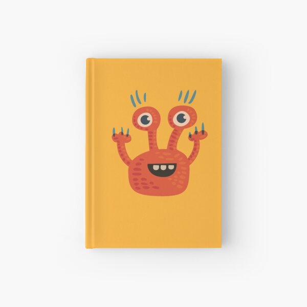 Cute Orange Monster Is Funny Too Hardcover Journal