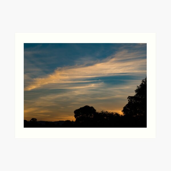 Orange Sunset Art Print