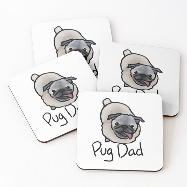 Artikelvorschau, Mops Papa entworfen und verkauft von DoggyDoodles-.