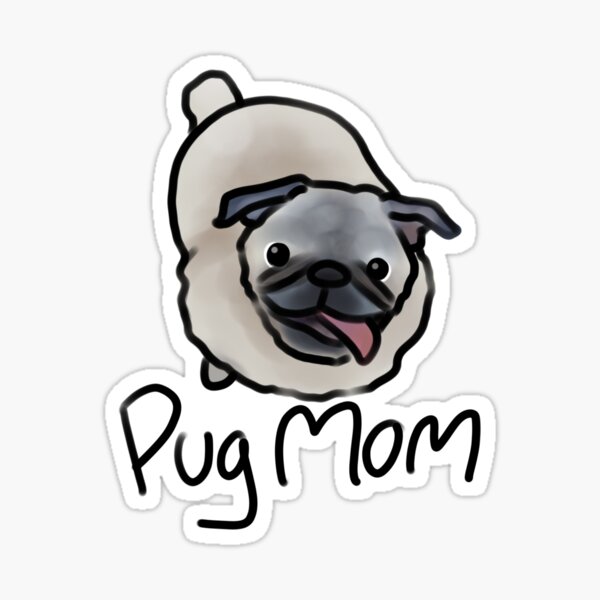 Item preview, Pug Mom designed and sold by DoggyDoodles-.