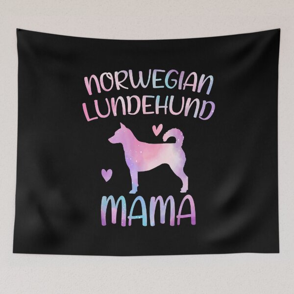 Item preview, Norwegian lundehund Dog Mama Mom Watercolor, Norwegian lundehund dog Mama mother, Norwegian lundehund Owner Mom Chritmas Birthday Gift designed and sold by xlnv.