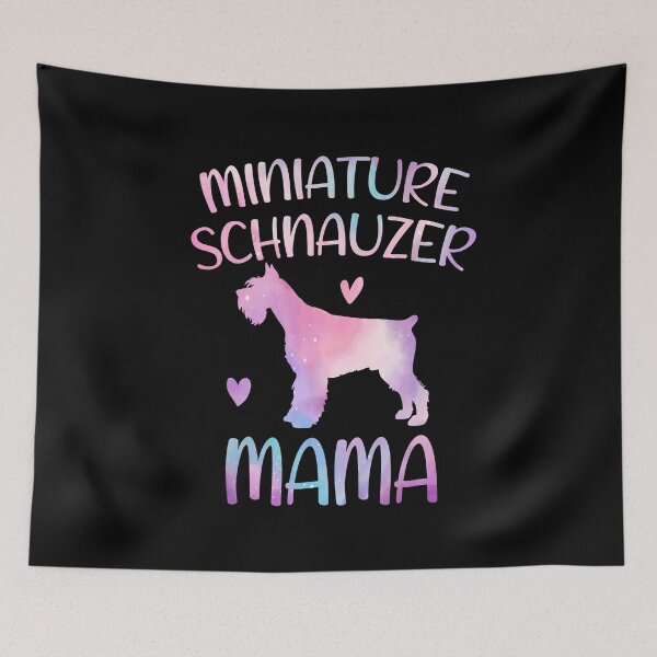 Item preview, Miniature schnauzer Dog Mama Mom Watercolor, Miniature schnauzer dog Mama mother, Miniature schnauzer Owner Mom Chritmas Birthday Gift designed and sold by xlnv.
