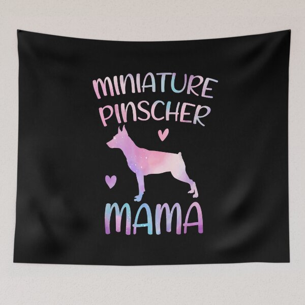 Item preview, Miniature pinscher Dog Mama Mom Watercolor, Miniature pinscher dog Mama mother, Miniature pinscher Owner Mom Chritmas Birthday Gift designed and sold by xlnv.