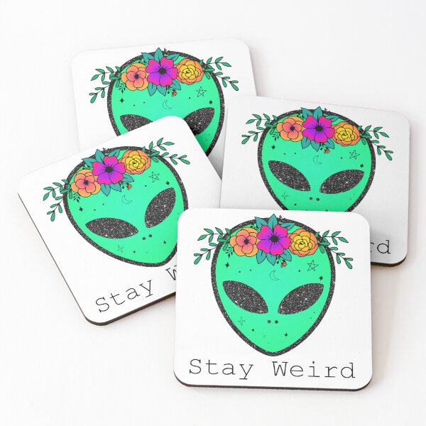 Item preview, Stay Weird Alien Flower Crown designed and sold by ThisIsMugLife.