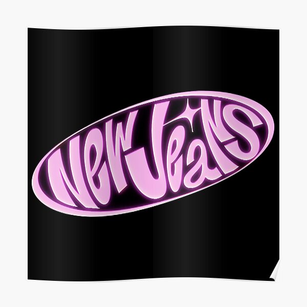 "NewJeans Logo Y2K Aesthetic" Poster for Sale by xenocene Redbubble