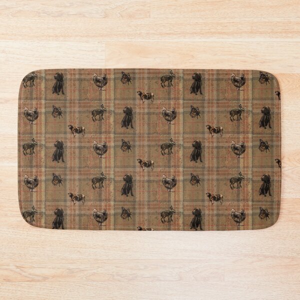 Item preview, Farmyard Vintage Sketch Tartan designed and sold by EternaLetizia.