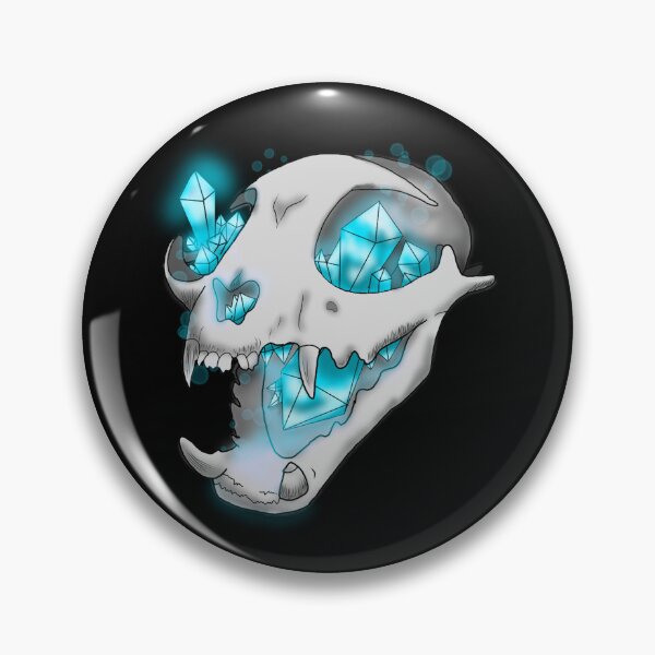 Item preview, Blue Crystal Cat Skull designed and sold by Aarilyne.