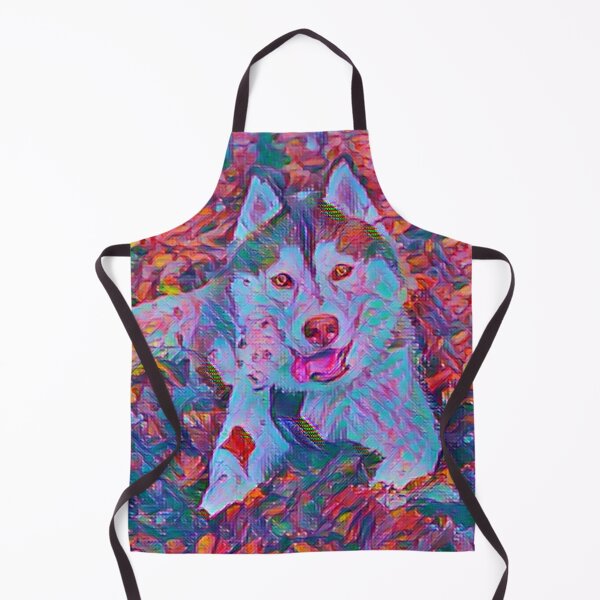 Item preview, Watercolour husky art. Husky Illustrations. Colourful Art designed and sold by Doggymadness.