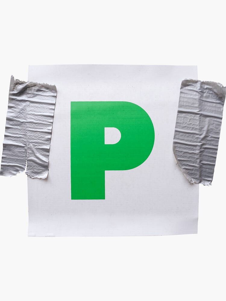 "New Driver PPlate" Sticker for Sale by mrdoomits Redbubble