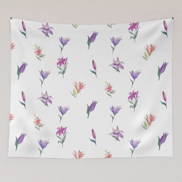 Item preview, Watercolor Mixed Color Iris Flowers designed and sold by silviaol.