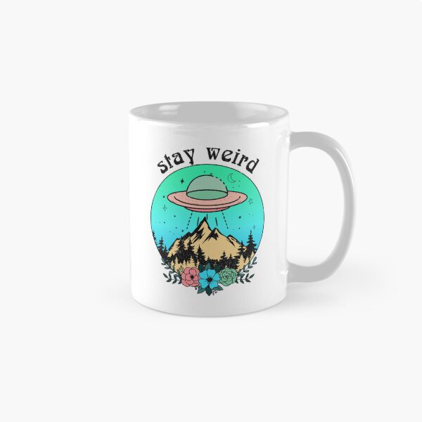 Item preview, Stay Weird Alien UFO Design designed and sold by ThisIsMugLife.