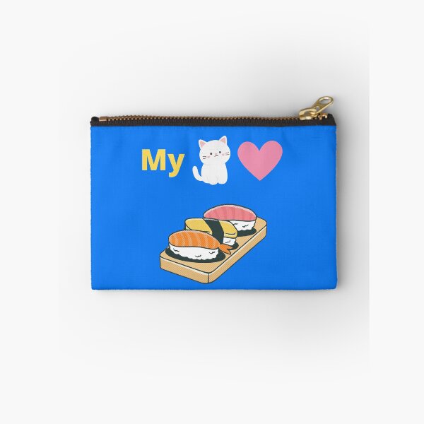 Artikelvorschau, Meine Katze liebt Sushi - niedlicher lustiger Katzen-Herz-Fisch-Entwurf entworfen und verkauft von printableplanet.