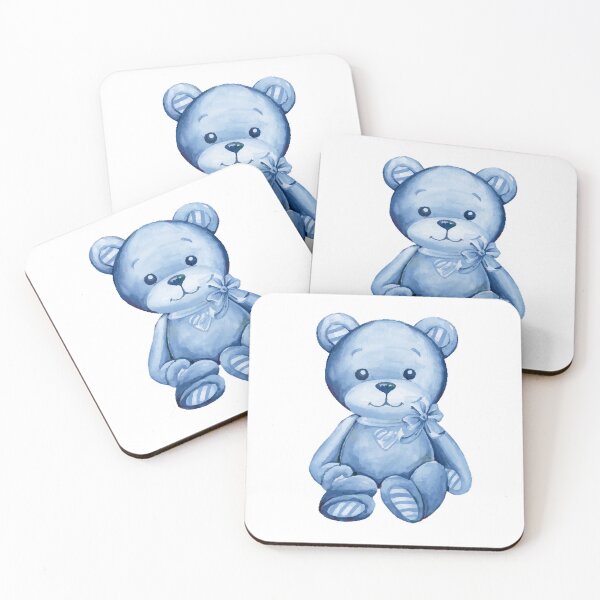 Item preview, Nursery Teddy Bear in Blue designed and sold by KVDcreations.