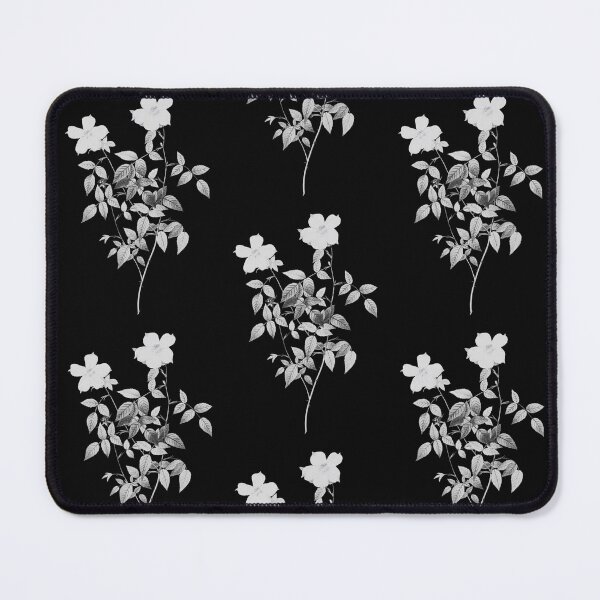 Item preview, Rosa Indica Acuminata Flower, Alternative Illustration - Grey and White Rose designed and sold by DaphneKstudio .