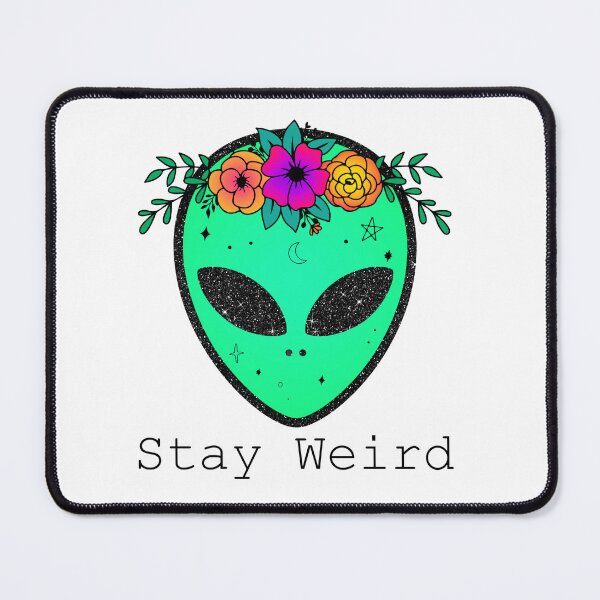 Item preview, Stay Weird Alien Flower Crown designed and sold by ThisIsMugLife.