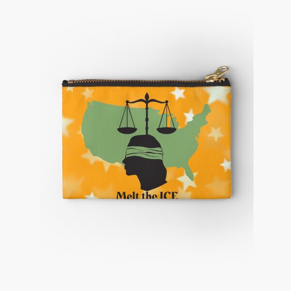 Item preview, "Melt the ICE" Lady Justice map of USA designed and sold by Write-to-Rebel.