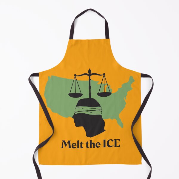 Item preview, "Melt the ICE" Lady Justice map of USA designed and sold by Write-to-Rebel.