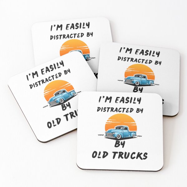 Item preview, Easily Distracted by Old Trucks sm emblem designed and sold by T-Hand141Homestead.
