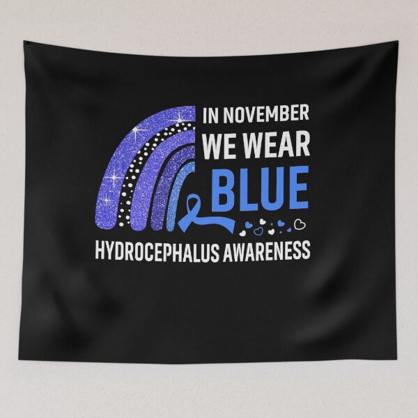 Item preview, Rainbow In November We Wear Blue Hydrocephalus Awareness designed and sold by Mnrshirley.