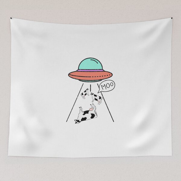 Item preview, Funny Alien Cow Abduction designed and sold by ThisIsMugLife.