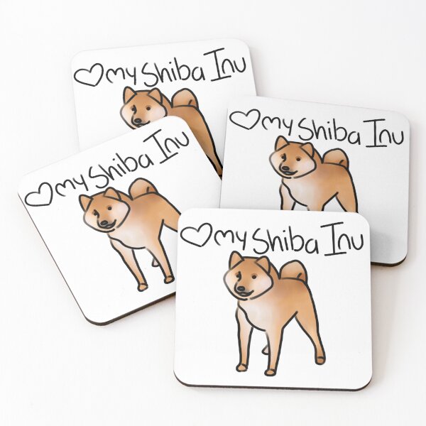Item preview, Heart my Shiba Inu designed and sold by DoggyDoodles-.
