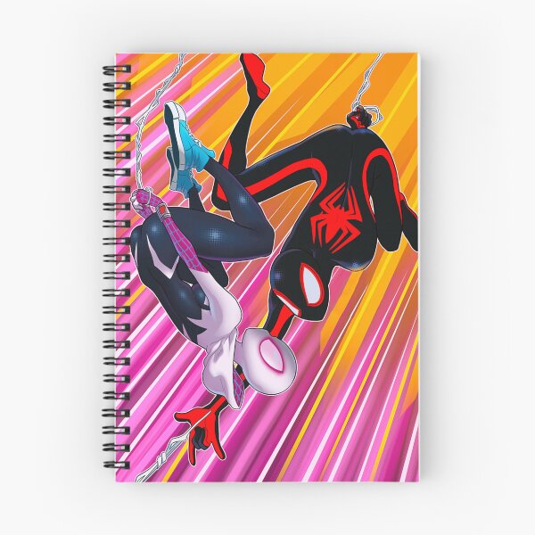Aperçu de l'œuvre Dans et à travers le Spider Verse Gwen et Miles créée et vendue par Mindi Maxine.