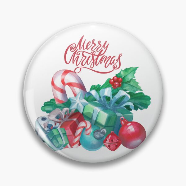 Item preview, Watercolor Christmas Presents, Vintage Ornaments and Berries designed and sold by silviaol.