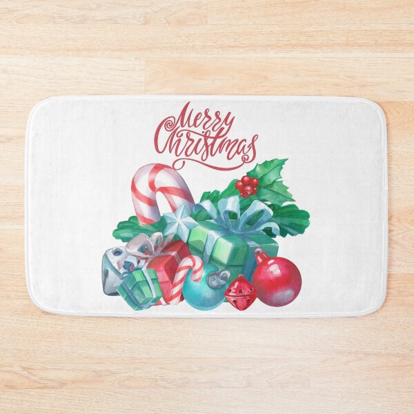 Item preview, Watercolor Christmas Presents, Vintage Ornaments and Berries designed and sold by silviaol.