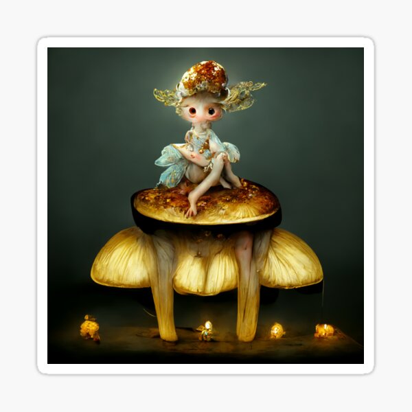 Portrait of the Woodland Fae Sticker