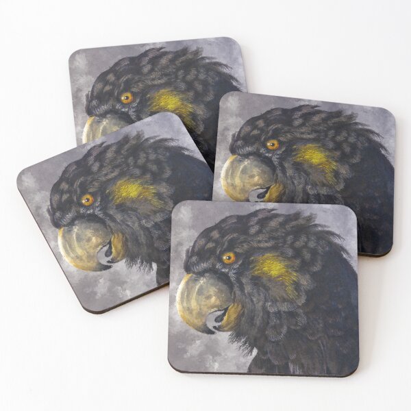 Item preview, Australian Banksian Black Cockatoo, Calyptorhynchus Banksii, Red Tailed Black Cockatoo, Australian Large Bird designed and sold by Paintcorner.