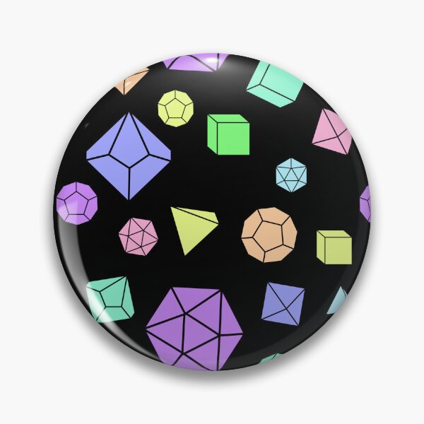 Item preview, Pastel Dice - Dark Mode designed and sold by ShortcakeSketch.