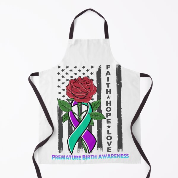 Item preview, Faith Hope Love Premature Birth Awareness American Flag designed and sold by Kohend.